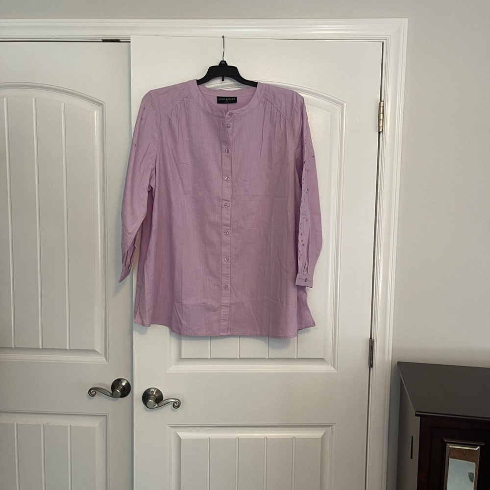 Lane Bryant Lavender Blouse